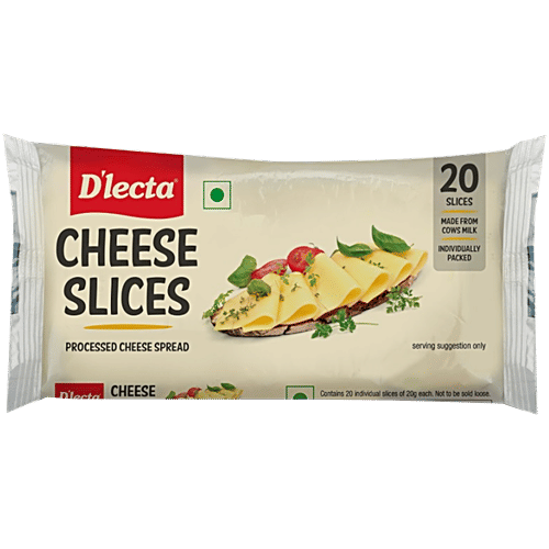 Buy D'lecta Processed Cheese Slices Made From Cow Milk, Easy To Use