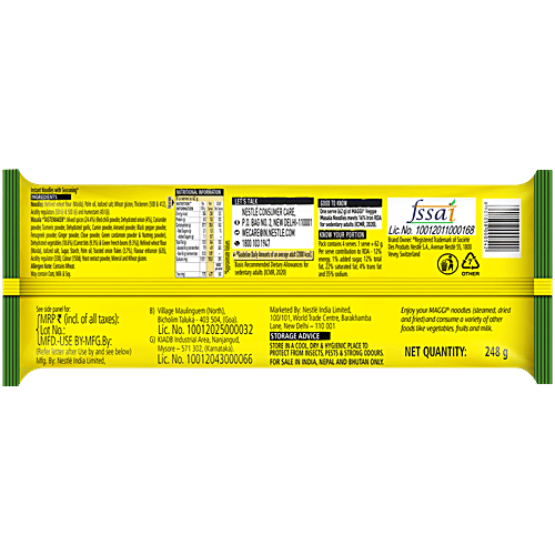 Maggi 2-Minute Veggie Masala Instant Noodles, 248 g
