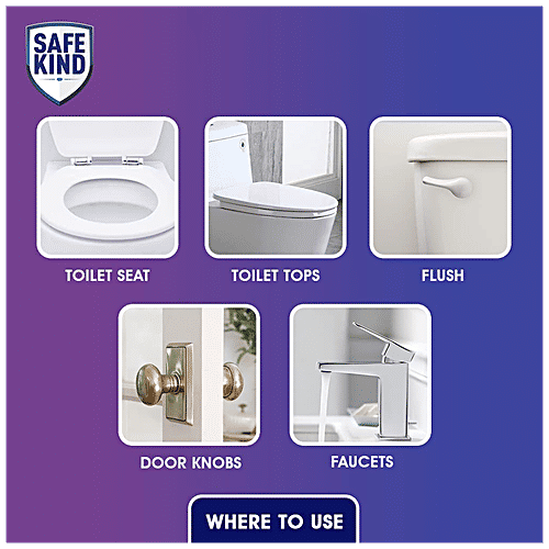 Buy Safekind Toilet Seat Disinfectant Spray Kills 99.9 Germs, For