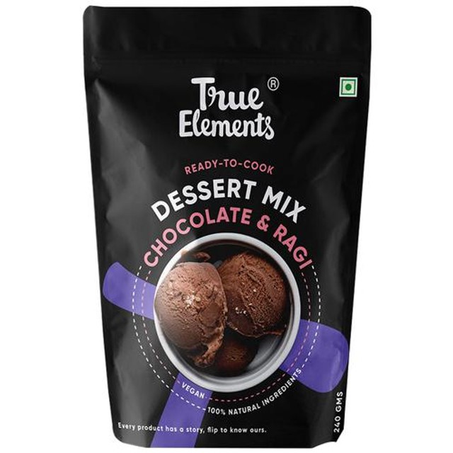 Buy True Elements Dessert Mix Chocolate & Ragi, Easy To Digest Online