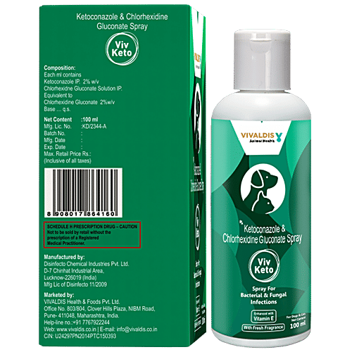Buy Vivaldis Viv Keto Spray Fungal & Bacterial Infections Relief, For