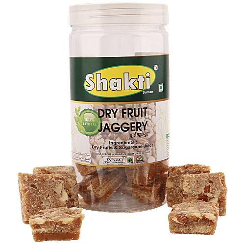 Buy Shakti Dry Fruit Jaggery 100 Natural & Pure, Improves Digestion