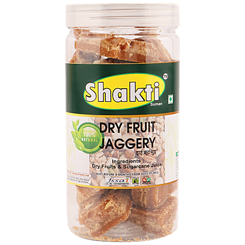 Buy Shakti Dry Fruit Jaggery 100 Natural & Pure, Improves Digestion Online at Best Price of