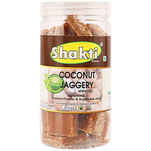 Shakti Coconut Jaggery - Natural & Pure, Improves Digestion, 500 g  