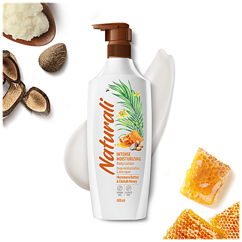 Naturali Intense Moisturizing Body Lotion - Murumuru Butter & Chakah Honey, No Parabens, 400 ml