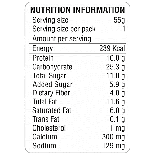 RiteBite Max Protein Max Protein Cookies - Coconut Delite, 7 Grain Breakfast, Soft & Chewy, 4g Fiber & Calcium, No Maida, 55 g Box 