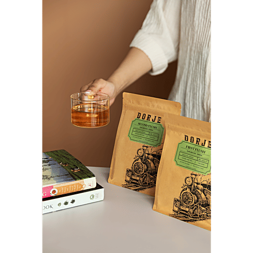 Dorje First Flush Darjeeling Black Tea - With Intense Fruity Flavour, 100 g  