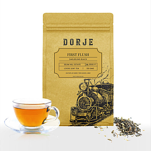 Dorje First Flush Darjeeling Black Tea - With Intense Fruity Flavour, 100 g  