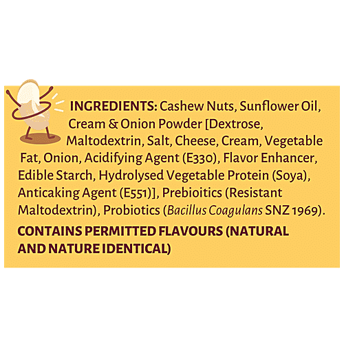 Open Secret Nutty Cashews - Rich In Protein, Cream & Onion Flavour, 23 g