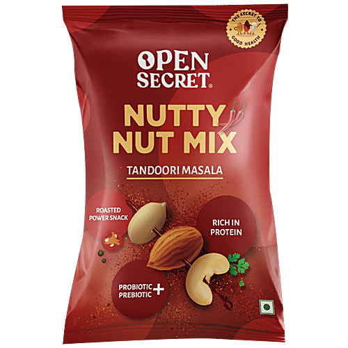 Open Secret Nutty Nut Mix Dry Fruit - Rich In Protein, Tandoori Masala Flavour, 23 g