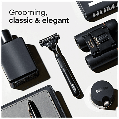 Gillette Mach 3 Bold With Magnetic Razor Dock - Stylish Shaver For Men, Steel Blades For A Close Shave, 1 pc