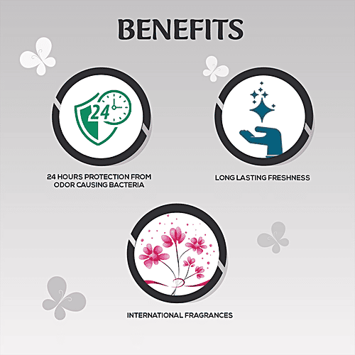 Spinz Black Magic Perfumed Deo - International Fragrances, Long-Lasting Freshness & 24-Hour Protection From Odour, For Women, 200 ml  