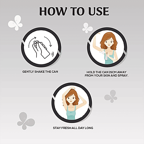 Spinz Black Magic Perfumed Deo - International Fragrances, Long-Lasting Freshness & 24-Hour Protection From Odour, For Women, 200 ml  