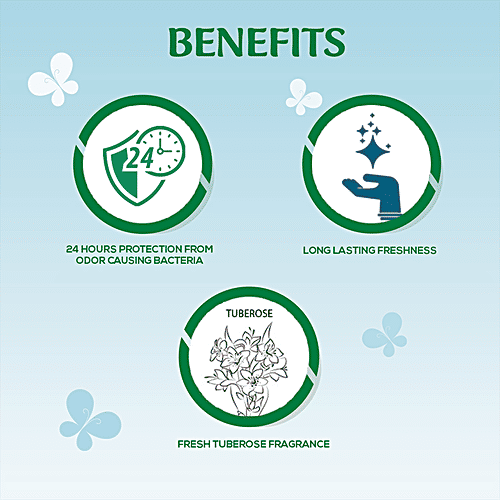 Spinz Blue Bounce Perfumed Deo - Fresh Tuberose Fragrance, Long-Lasting Freshness & 24-Hour Protection From Odour, For Women, 200 ml  