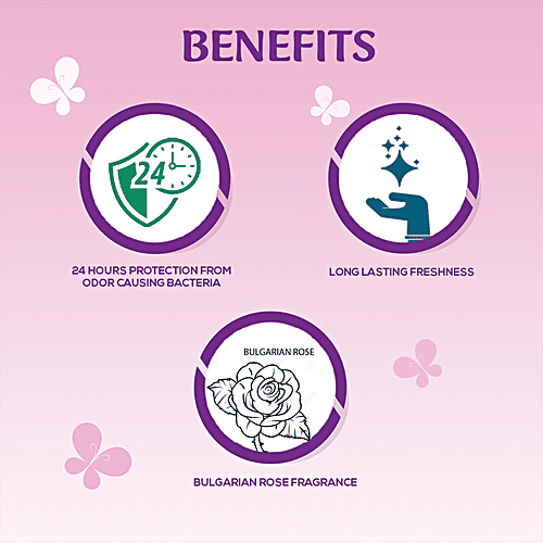 Spinz Exotic Perfumed Deo - Bulgarian Rose Fragrance, Long-Lasting Freshness & 24-Hour Protection From Odour, For Women, 200 ml  