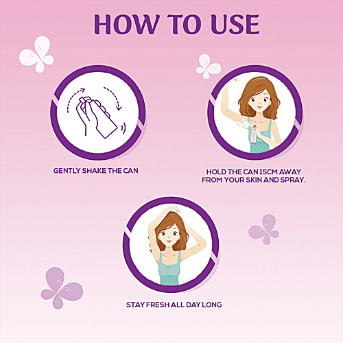 Spinz Exotic Perfumed Deo - Bulgarian Rose Fragrance, Long-Lasting Freshness & 24-Hour Protection From Odour, For Women, 200 ml  