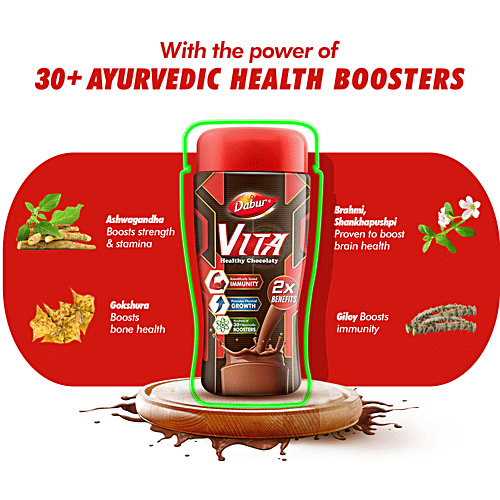 Dabur Vita Powder - Chocolate Nutrition Drink For Wholesome Growth, 500 g  