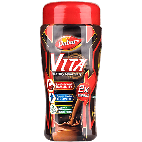 Dabur Vita Powder - Chocolate Nutrition Drink For Wholesome Growth, 500 g  