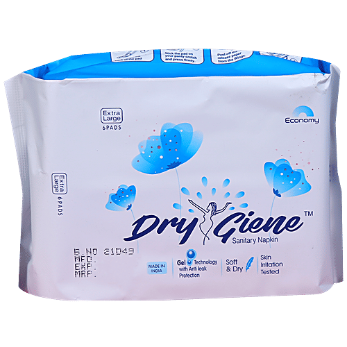 Buy DryGiene Economy Sanitary Napkin/Pads Extra Large, Gel Technology
