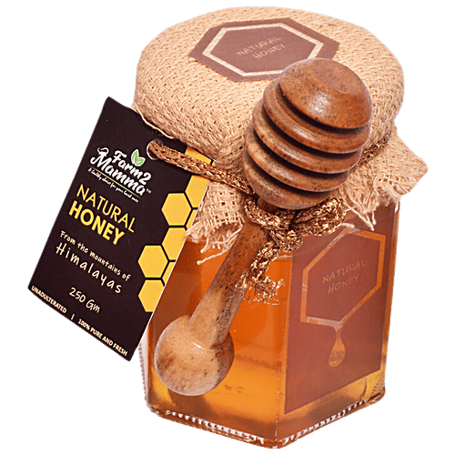 Farm2Mamma Natural Honey - From Himalayas, Organic, Fresh, Pure, 250 g  Fresh
 Pure
 Organic