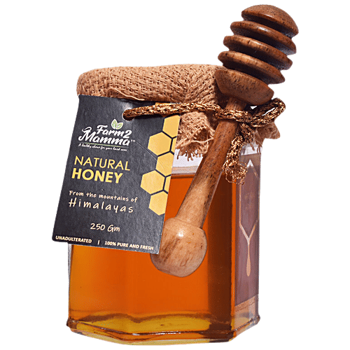Farm2Mamma Natural Honey - From Himalayas, Organic, Fresh, Pure, 250 g  Fresh
 Pure
 Organic