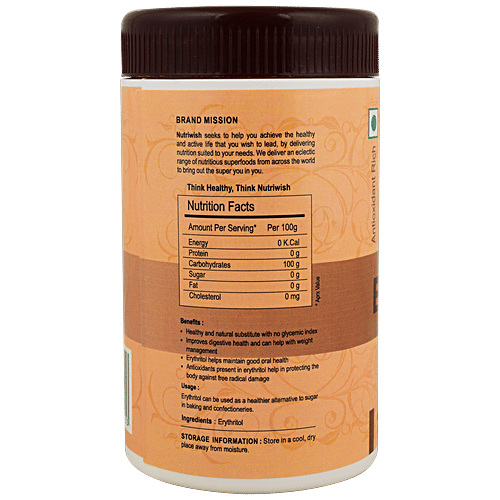 Nutriwish Erythritol - Healthy Sweetener, 250 g
