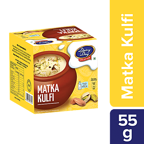 Buy Dairy day Matka Kulfi Made With Milk, Rich & Creamy Online at