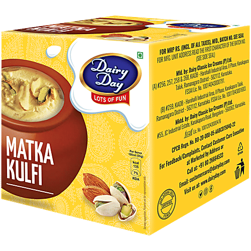 Buy Dairy day Matka Kulfi Ice Cream Online at Best Price of Rs 50