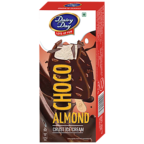 Buy Dairy day Crust Ice Cream Stick Choco Almond, Rich & Creamy