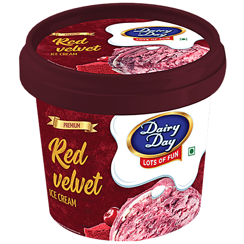 Buy Dairy day Ice Cream Premium Red Velvet, Rich & Creamy Online at