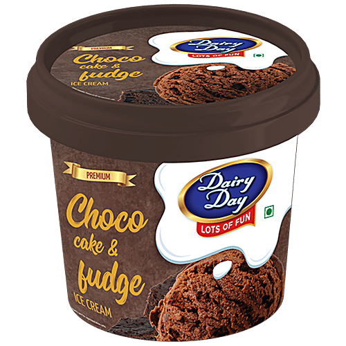Buy Dairy day Ice Cream Choco Cake & Fudge, Rich & Creamy Online at