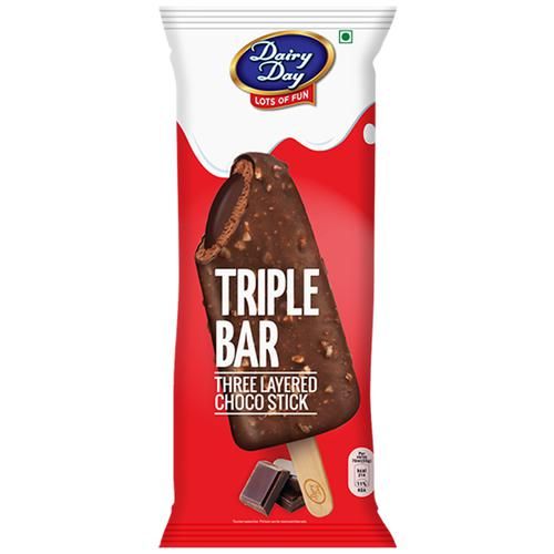 Buy Dairy day New Triple Bar - Three Layered Choco Stick, Rich & Creamy ...