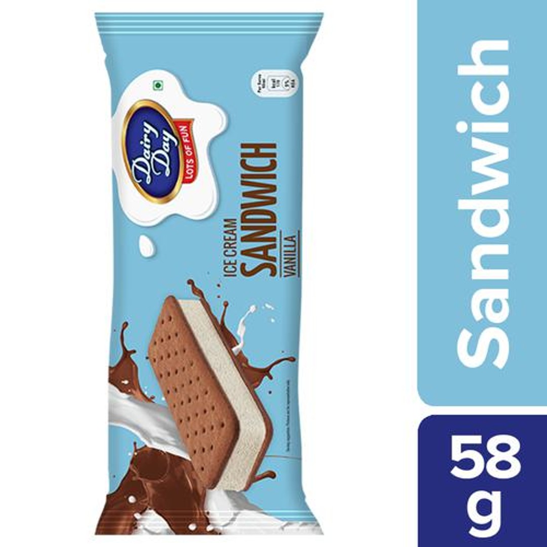 Buy Dairy day Ice Cream Sandwich Vanilla, Rich, Smooth & Creamy