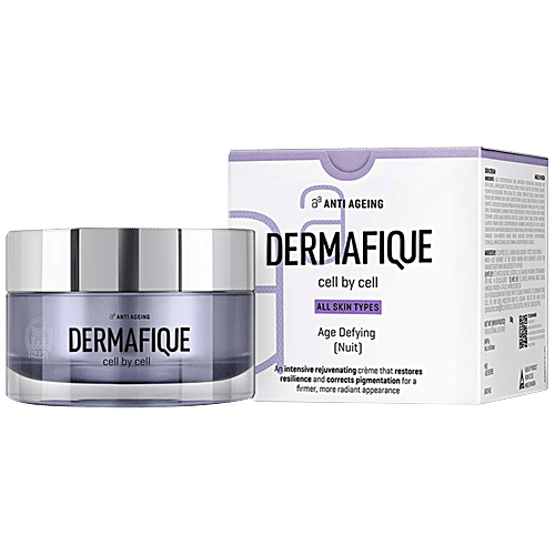 Dermafique Age Defying - Nuit Night Cream, For All Skin Types, Dermatologist Tested, Anti-ageing Creme, 50 g  