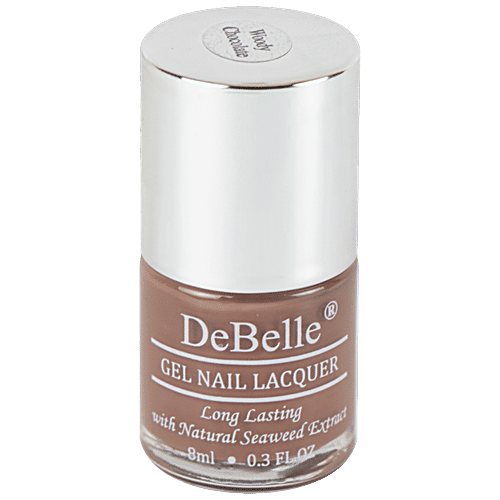 DeBelle Gel Nail Lacquer - Long Lasting, With Natural Seaweed Extract, 8 ml Woody Chocolate 