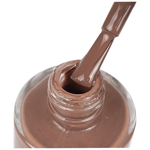 DeBelle Gel Nail Lacquer - Long Lasting, With Natural Seaweed Extract, 8 ml Woody Chocolate 