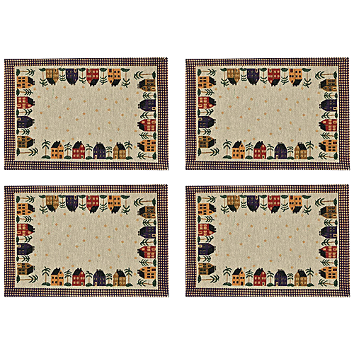 Buy JBG Home Store Table Mats Multicolour, Stylish Designer Jacquard