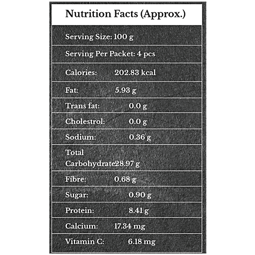 INDIAN PARATHA COMPANY Aloo Cheese Paratha - Whole Wheat, Heat To Serve, No Preservatives, 400 g  