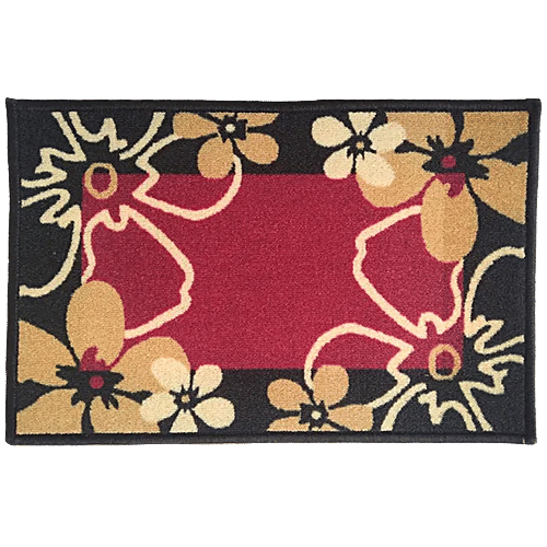 Athom Trendz Anti Skid Door/Floor Mat - Eazy Home Flower Printed, Premium, Strong & Durable, 1 pc  
