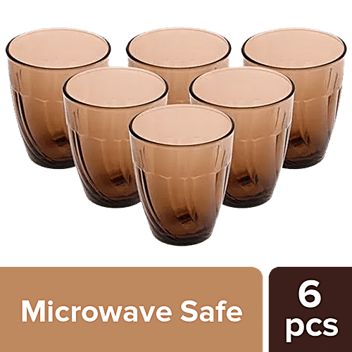 Duralex Beau Rivage Creole Tumbler - Dishwasher, Microwave Safe, 1008CR/6, 250 ml (Set of 6) 