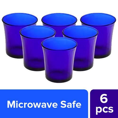 Duralex Lys Saphir Tumbler - Dishwasher, Microwave Safe, 1011FB/6, 210 ml (Set of 6) 