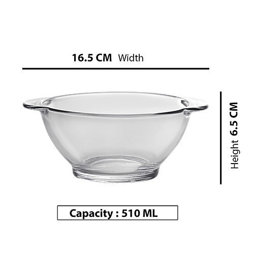 Buy Duralex Lys Clear Bowl With Handles, Microwave & Dishwasher Safe