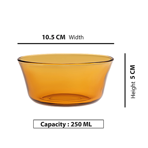 Buy Duralex Lys Amber Table Bowl Microwave & Dishwasher Safe, 2006DF