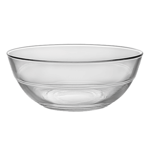 Duralex Lys Clear Stackable Bowl - Microwave & Dishwasher Safe, Lightweight, 2022AF/6, 125 ml (Set of 6) 