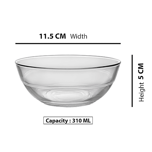 Buy Duralex Lys Clear Stackable Bowl Microwave & Dishwasher Safe
