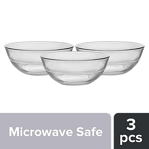 Buy Duralex Lys Clear Stackable Bowl Microwave & Dishwasher Safe, 2027AF/3 Online at Best