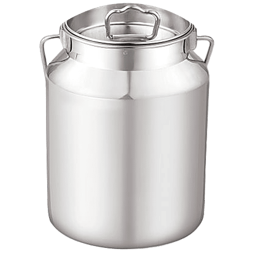 Neelam Stainless Steel Milk Can/Container/Akhand Barni - Easy To Clean & Durable, 5 L  