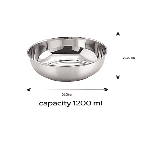 Neelam Stainless Steel Rasmalai Bowl/Vati/Katori - Durable, Size No.11, 22 g PRM, 1.2 L  