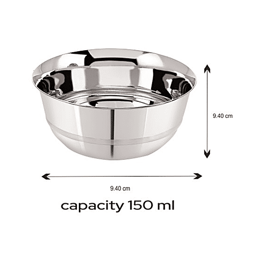 Buy Neelam Stainless Steel Flower Dlx Vati/Bowl/Katori Strong