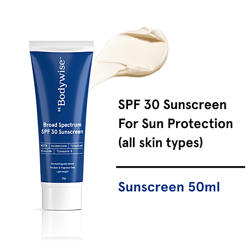 Buy Bodywise Broad Spectrum SPF 30 Sunscreen Light Weight, Does Not